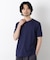 ワイドリブスタンダードヘンリーネックTシャツ 半袖