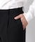 ｢Damerino Formal｣ ブラックフォーマルオールシーズンパンツ(セットアップ可)