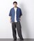 「OtoNANO」 デニムシャツ 半袖