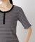 ボーダーテレコヘンリーネックTシャツ