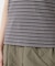 ボーダーテレコヘンリーネックTシャツ