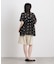 小花柄エンブロイダリーシアーワイドブラウス
