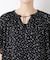 ドットプリントギャザーブラウス