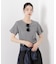ラメリブカットクルーネックTシャツ