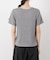 ラメリブカットクルーネックTシャツ