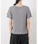 ラメリブカットクルーネックTシャツ