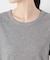 ラメリブカットクルーネックTシャツ
