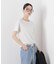ラメリブカットクルーネックTシャツ