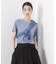 ラメリブカットクルーネックTシャツ