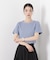 ラメリブカットクルーネックTシャツ