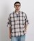 バスケットシアー オンブレーチェックシャツ
