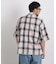 バスケットシアー オンブレーチェックシャツ