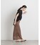 メッシュレースニットスカート