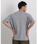 オーバーダイジャガードストライプヘンリーTシャツ 半袖