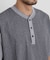 オーバーダイジャガードストライプヘンリーTシャツ 半袖