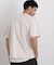 オーバーダイジャガードストライプヘンリーTシャツ 半袖