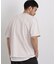 オーバーダイジャガードストライプヘンリーTシャツ 半袖