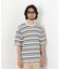 コーマコットンランダムボーダーTシャツ