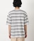 コーマコットンランダムボーダーTシャツ