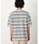 コーマコットンランダムボーダーTシャツ
