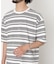 コーマコットンランダムボーダーTシャツ