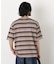 コーマコットンランダムボーダーTシャツ