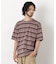 コーマコットンランダムボーダーTシャツ