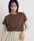 汗隠糸加工&多彩機能カットソー素材 ドルマンフレンチトップス