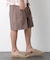 ｢FRENCH LINEN｣ ベルテッドワイドショーツ