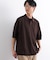 WEB限定／スキッパーテックニットポロシャツ／半袖