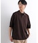 WEB限定／スキッパーテックニットポロシャツ／半袖