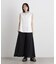 バックタックラウンドヘムノースリーブカットトップス