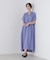 接触冷感コットンプレーティング天竺ギャザースキッパーワンピース