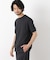 「モダンコンフォート」ヘリンボン クルーネックTシャツ 半袖