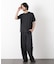 「モダンコンフォート」ヘリンボン クルーネックTシャツ 半袖