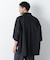 「ASSEMBLANC」リネンミックスハーフスリーブオーバーシャツ(セットアップ可)