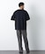 2トーンシルケット切り替えTシャツ 半袖
