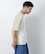 2トーンシルケット切り替えTシャツ 半袖