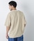 2トーンシルケット切り替えTシャツ 半袖