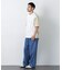 2トーンシルケット切り替えTシャツ 半袖