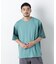 2トーンシルケット切り替えTシャツ 半袖