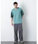 2トーンシルケット切り替えTシャツ 半袖