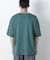2トーンシルケット切り替えTシャツ 半袖