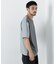 スムース布帛ドッキングTシャツ 半袖