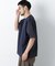 スムース布帛ドッキングTシャツ 半袖