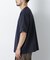 スムース布帛ドッキングTシャツ 半袖