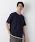 フェイクレイヤード鹿の子Tシャツ 半袖