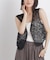 刺繍レースショートジレ