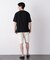 リンクスジャガードリーフ柄Tシャツ