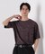 リンクスジャガードリーフ柄Tシャツ